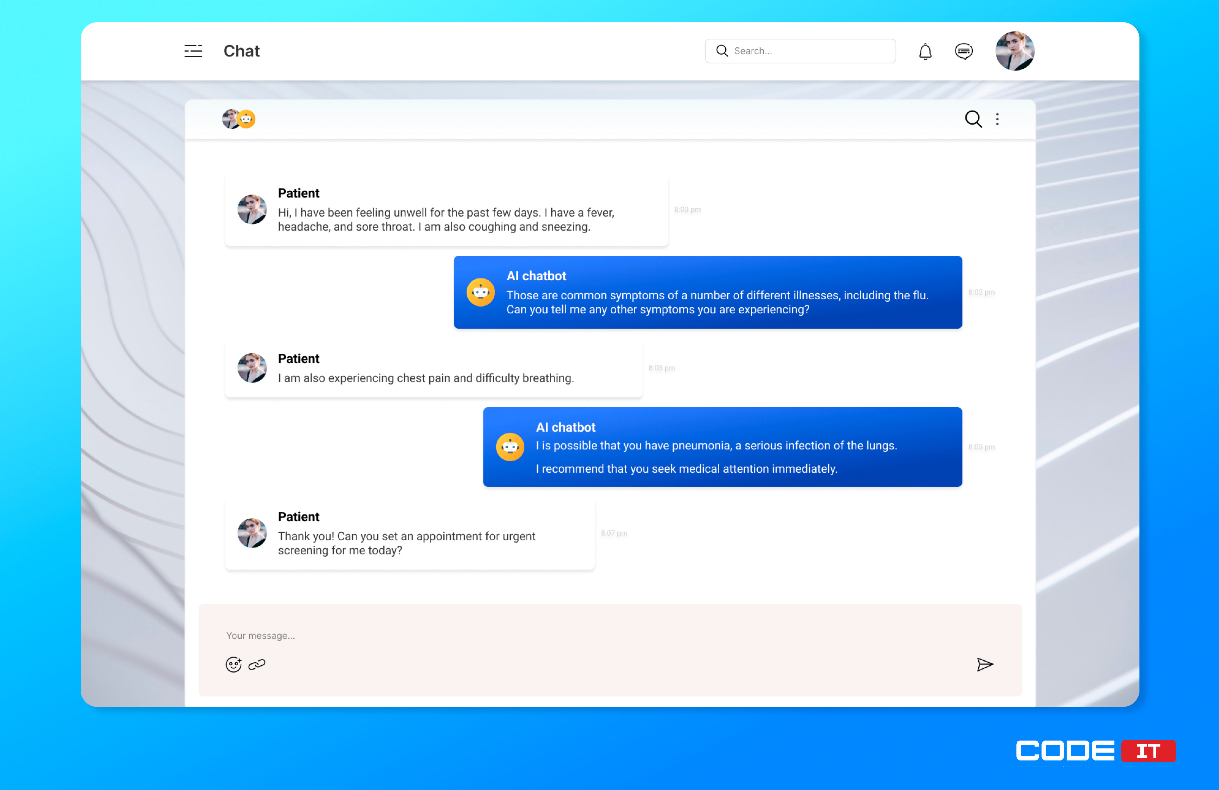 Patient Triage AI chatbot