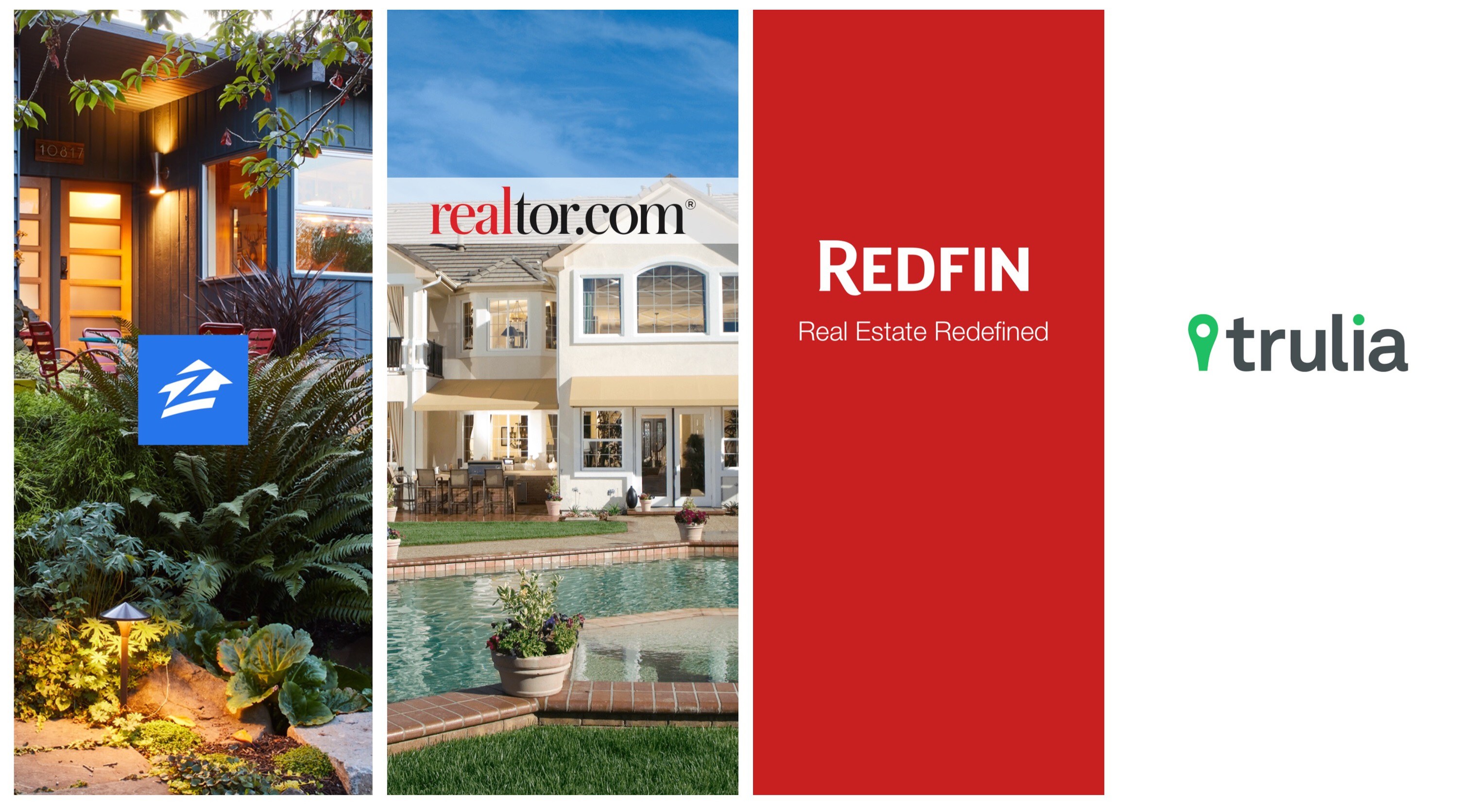 Zillow Realtor Redfin Trulia