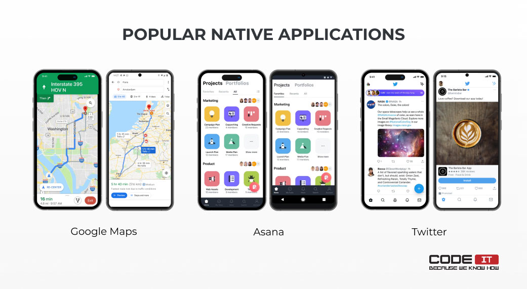 popular native applications
