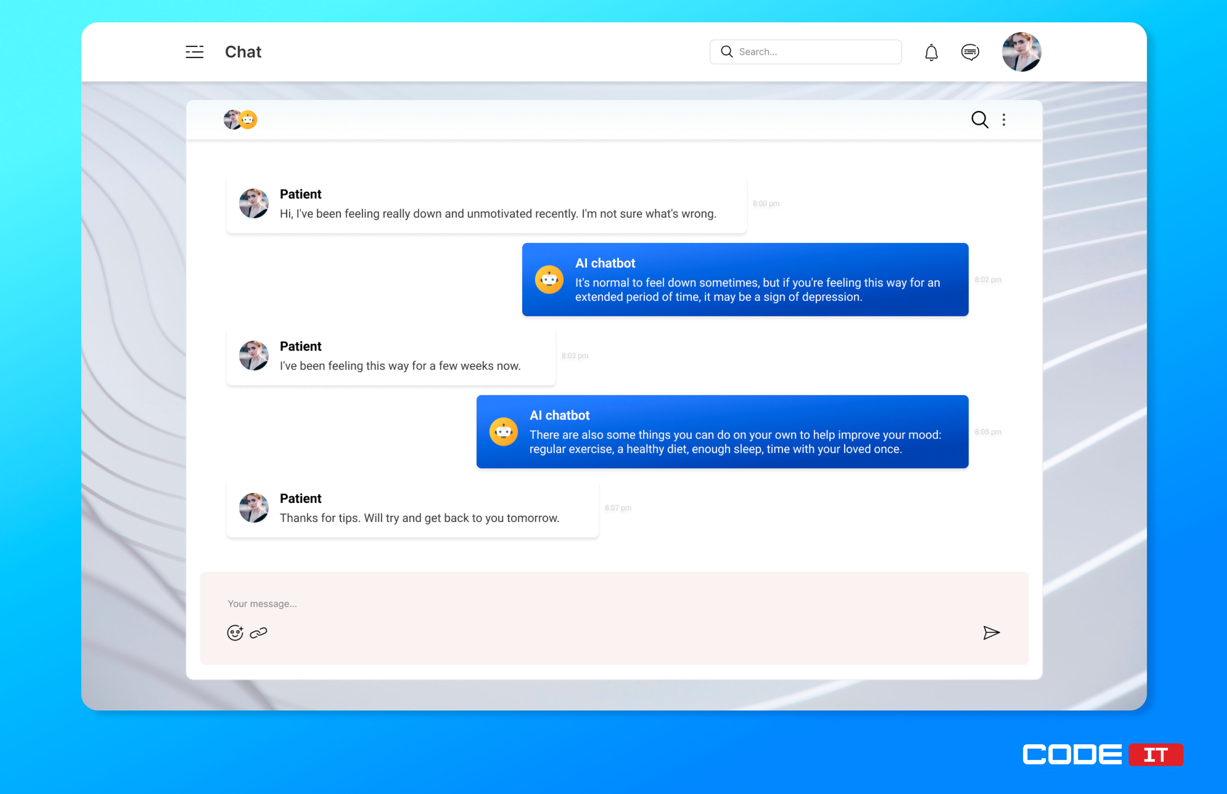 Mental Health Support AI chatbot