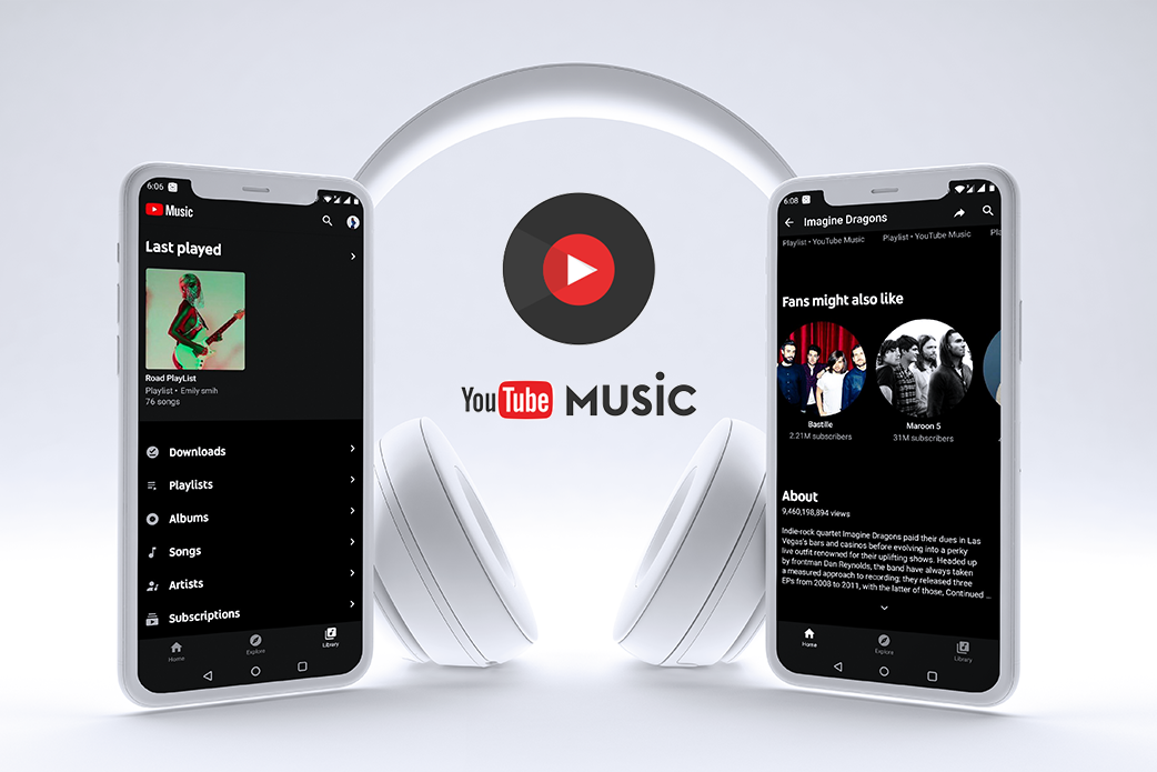 you tube music app