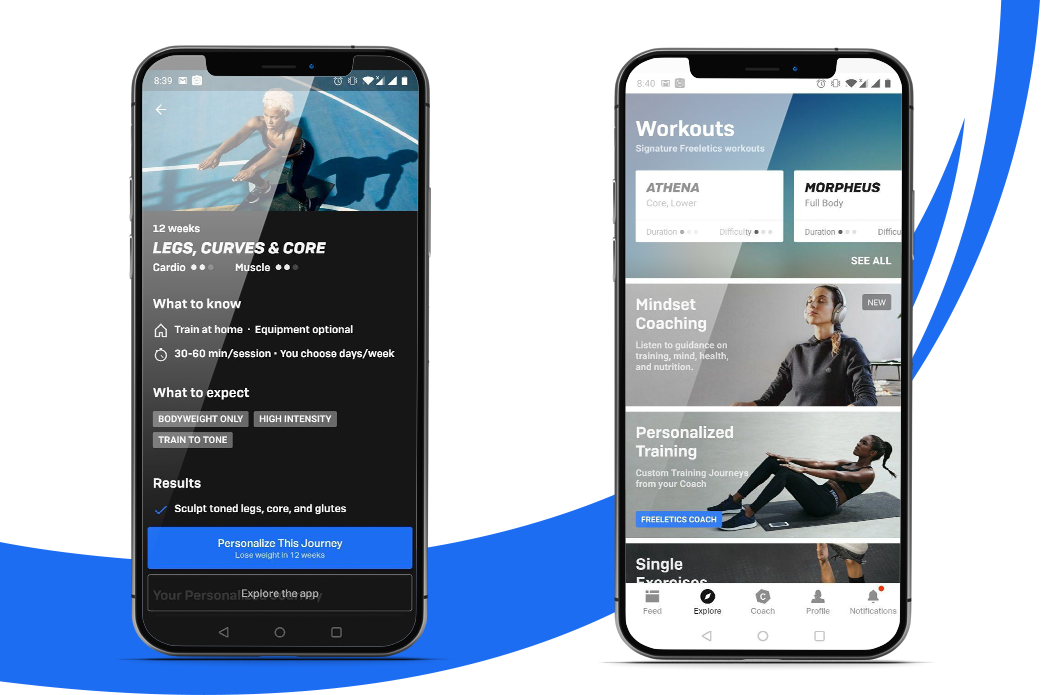 fitness application features