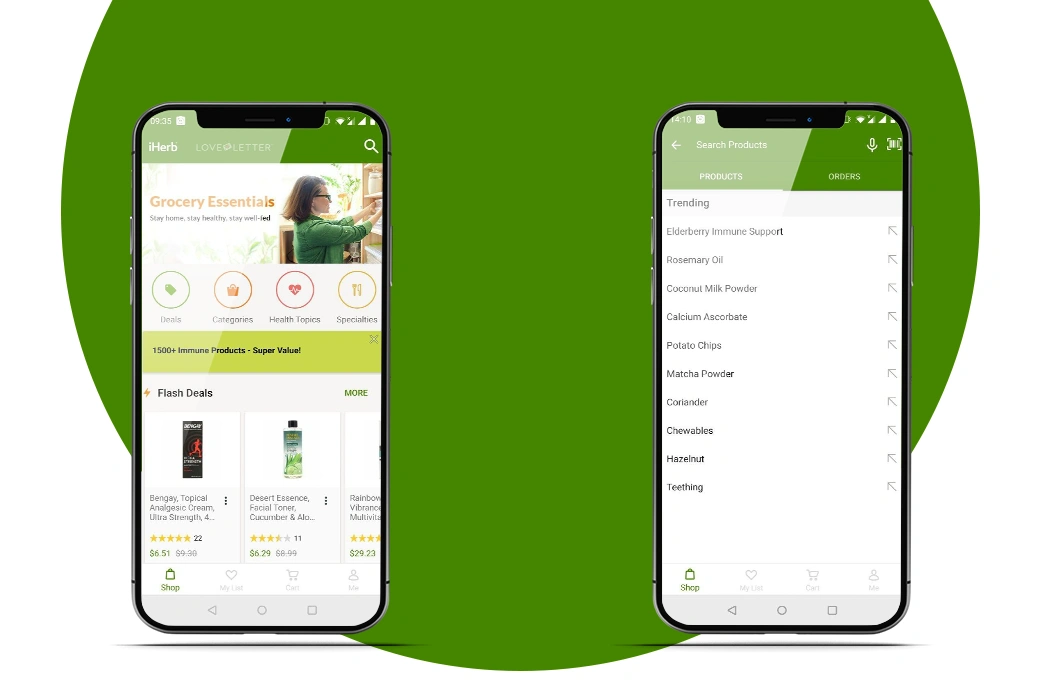 online shopping app features