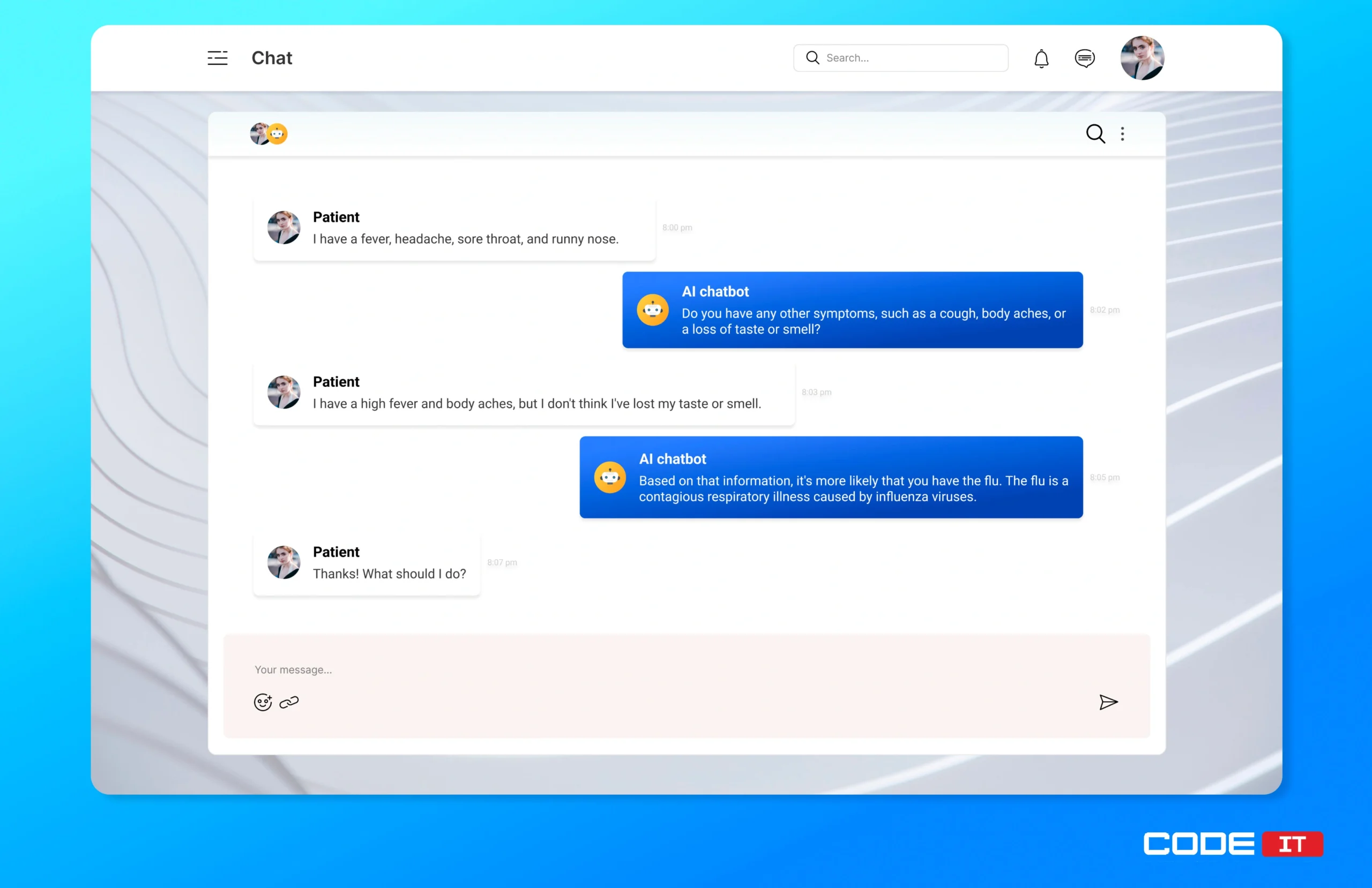 Symptoms Assessment Ai chatbot