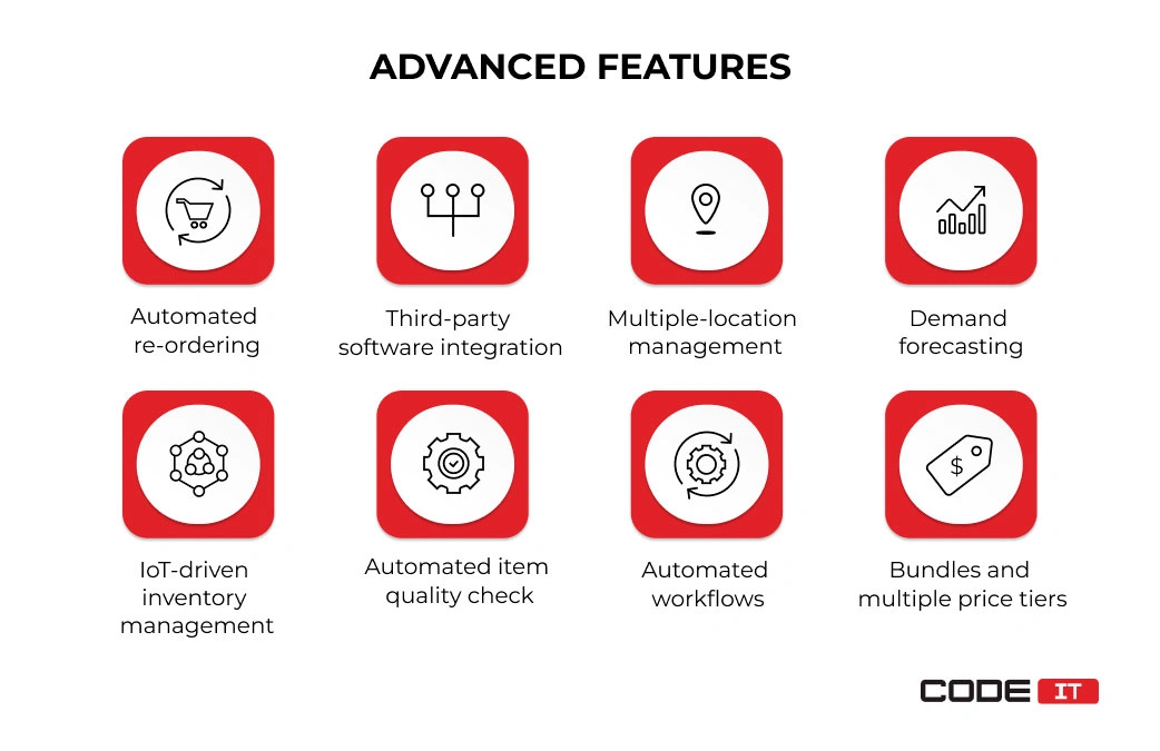 Advanced inventory management features