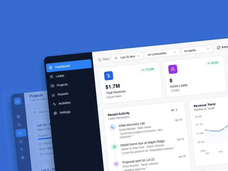 Scalable CRM for Homebuilder Sales