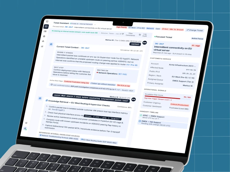 AI training simulator for support agents